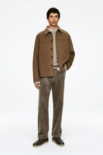 Loro Piana Men's Open Walk Ankle Boot (Deerskin with Castorino Fur)