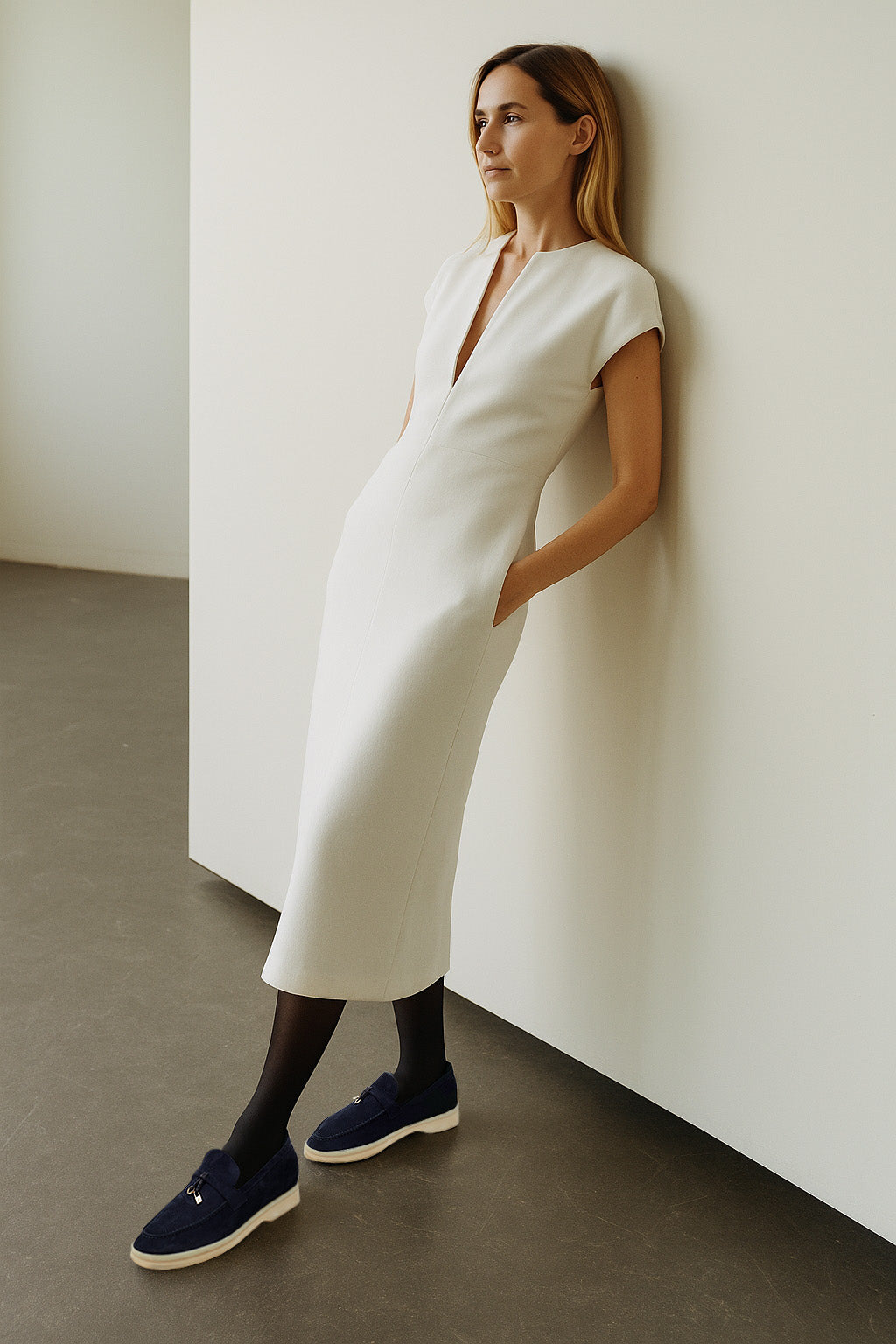 <tc>Loro Piana</tc> 女士夏季 Charms Walk 樂福鞋（絨面革）