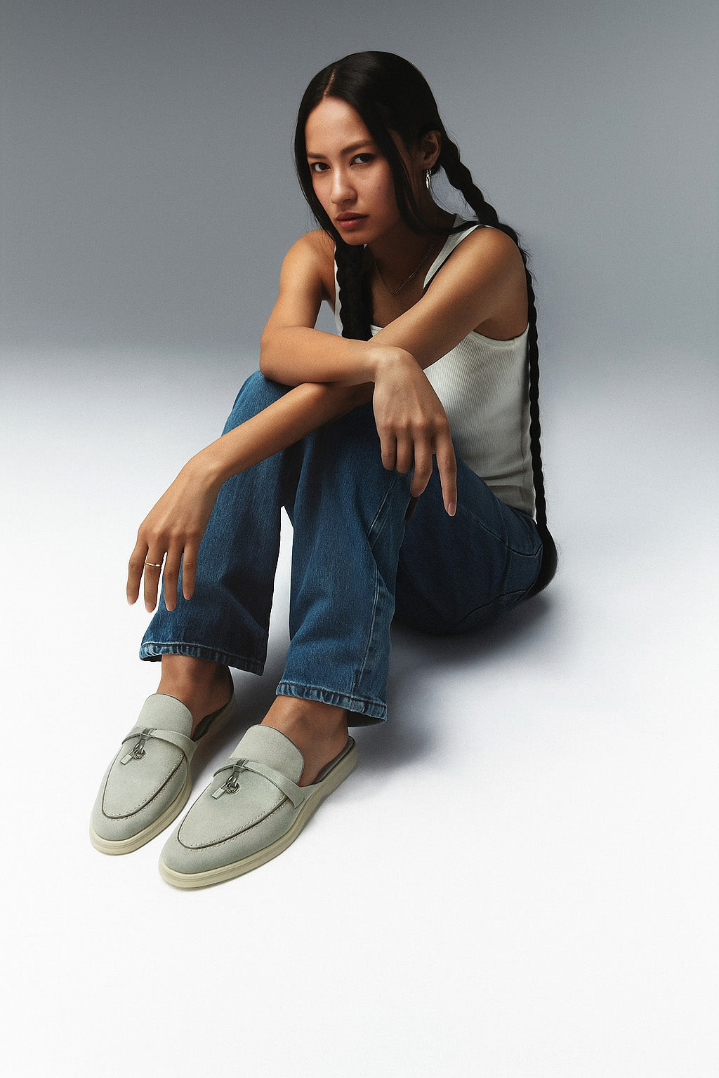 Loro Piana Women's Charms Walk Babouche Loafers