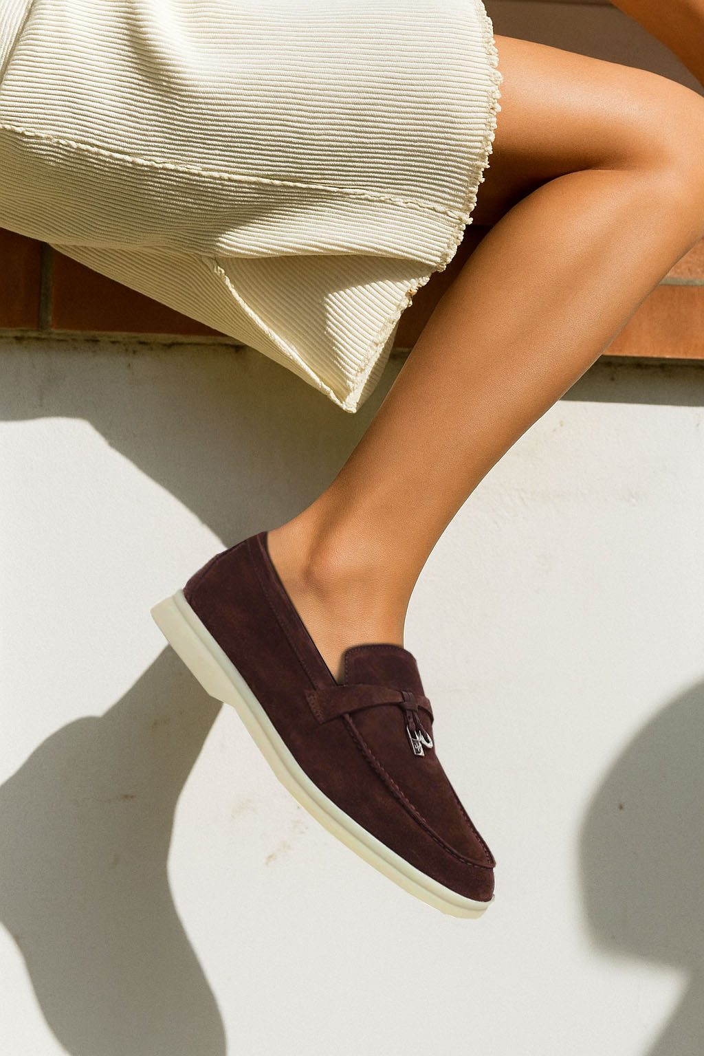 Loro Piana Women's Summer Charms Walk Loafers (Suede)