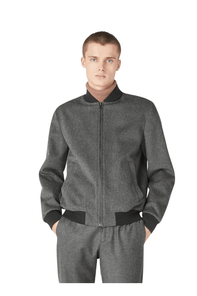 <tc>Loro Piana</tc> เสื้อแจ็คเก็ตบอมเบอร์ไอวี่สำหรับผู้ชาย
