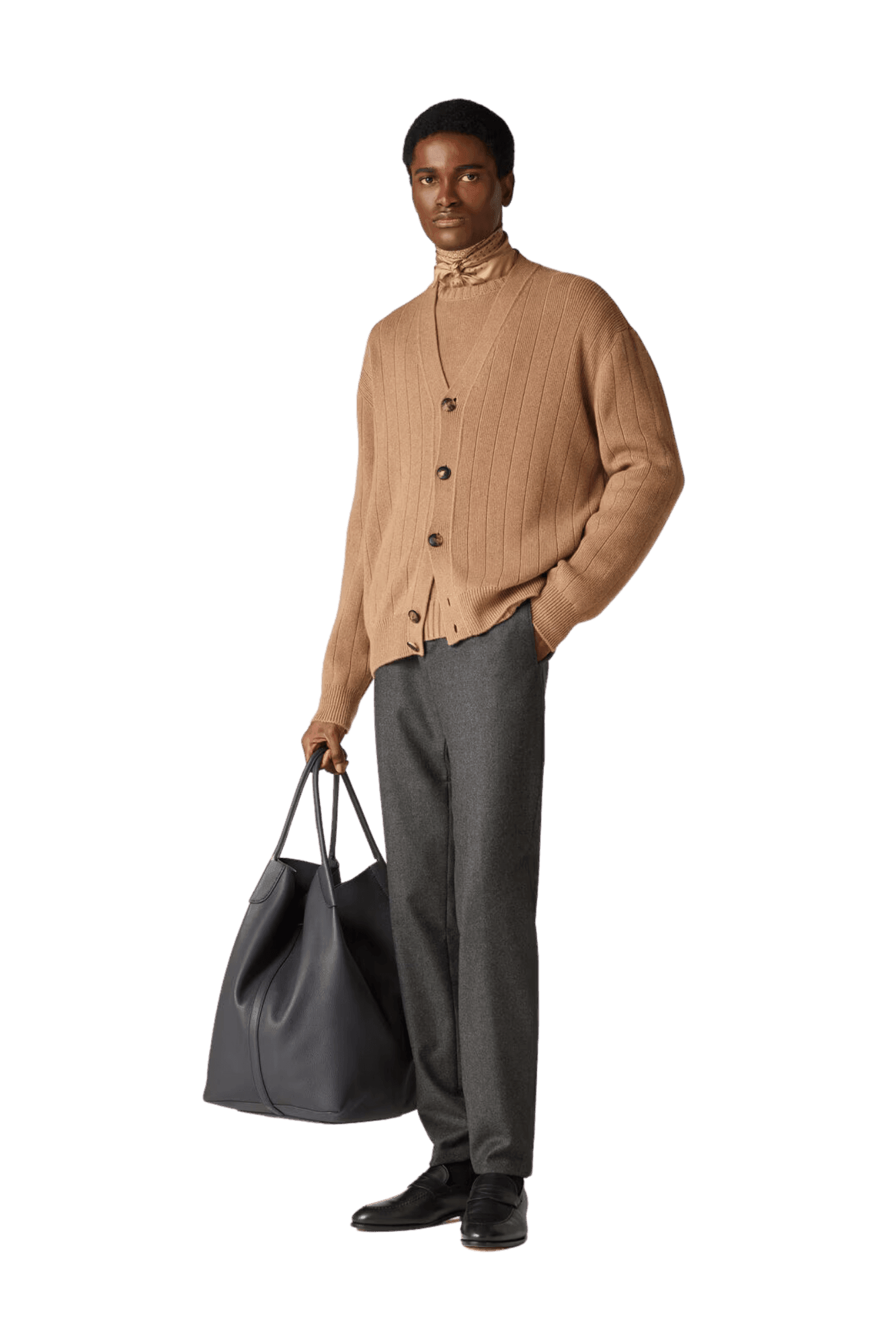<tc>Loro Piana</tc> เสื้อคาร์ดิแกนเซอร์วัตโต้สำหรับผู้ชาย