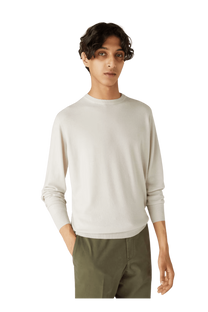 <tc>Loro Piana</tc> Sudadera con cuello redondo superligera para hombre