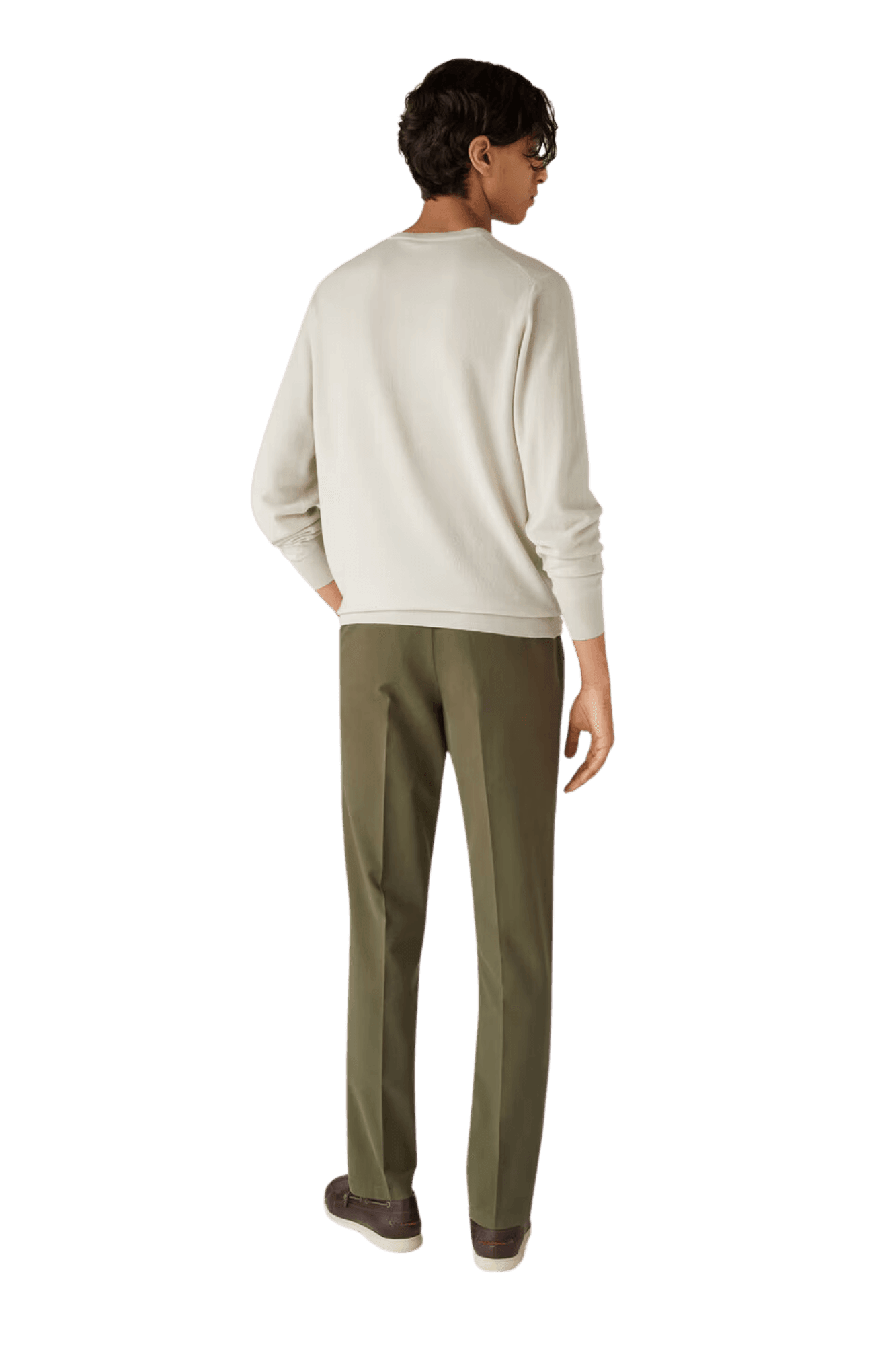 <tc>Loro Piana</tc> Sudadera con cuello redondo superligera para hombre