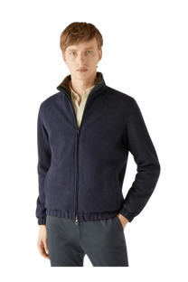 <tc>Loro Piana</tc> Suéter bomber para hombre
