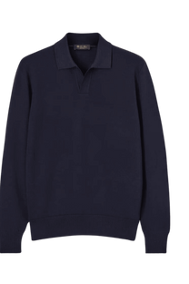 Loro Piana Men's Buttonless Polo-Shirt