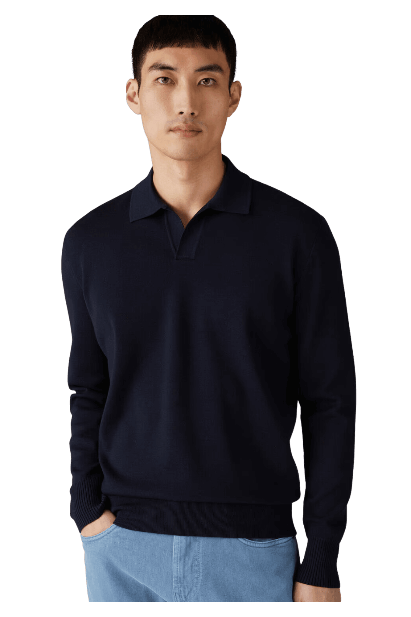 Loro Piana Men's Buttonless Polo-Shirt