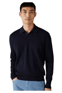 Loro Piana Men's Buttonless Polo-Shirt