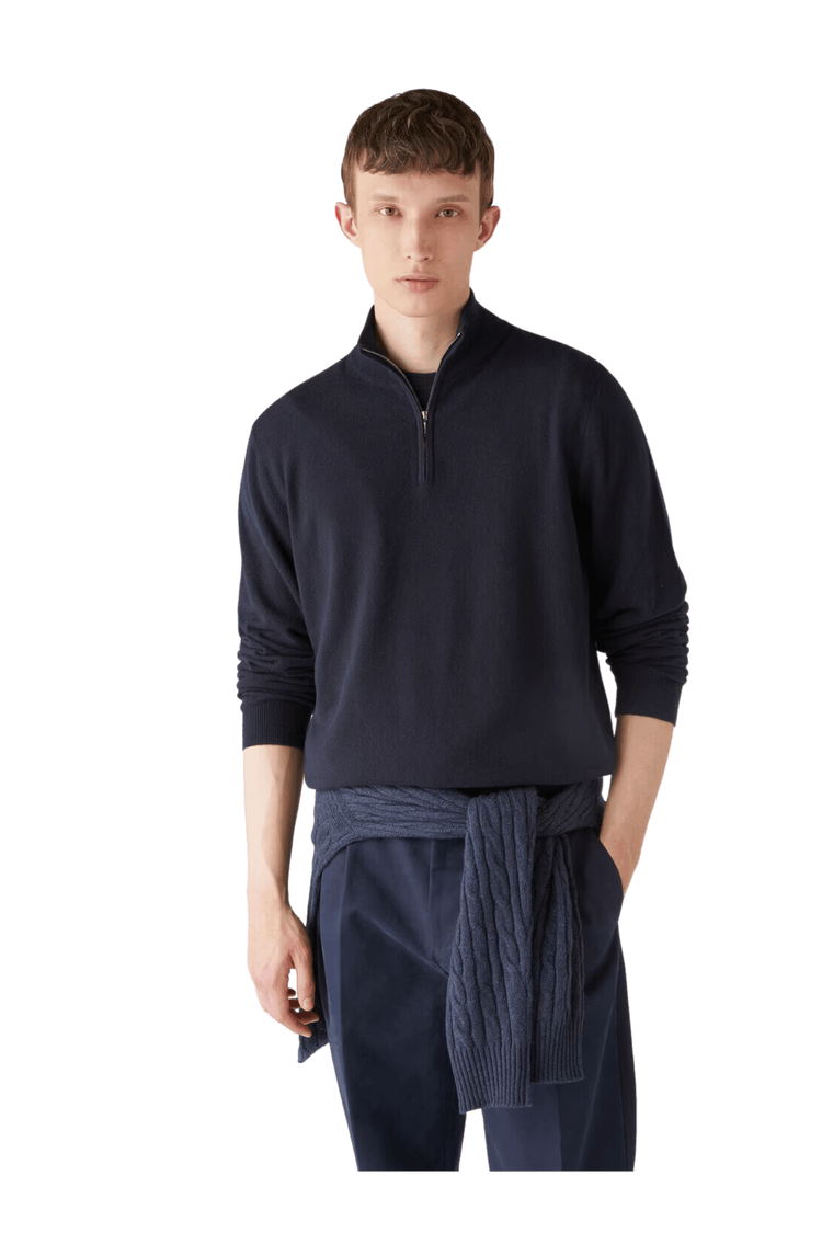 <tc>Loro Piana</tc> Chaqueta clásica de media cremallera para hombre