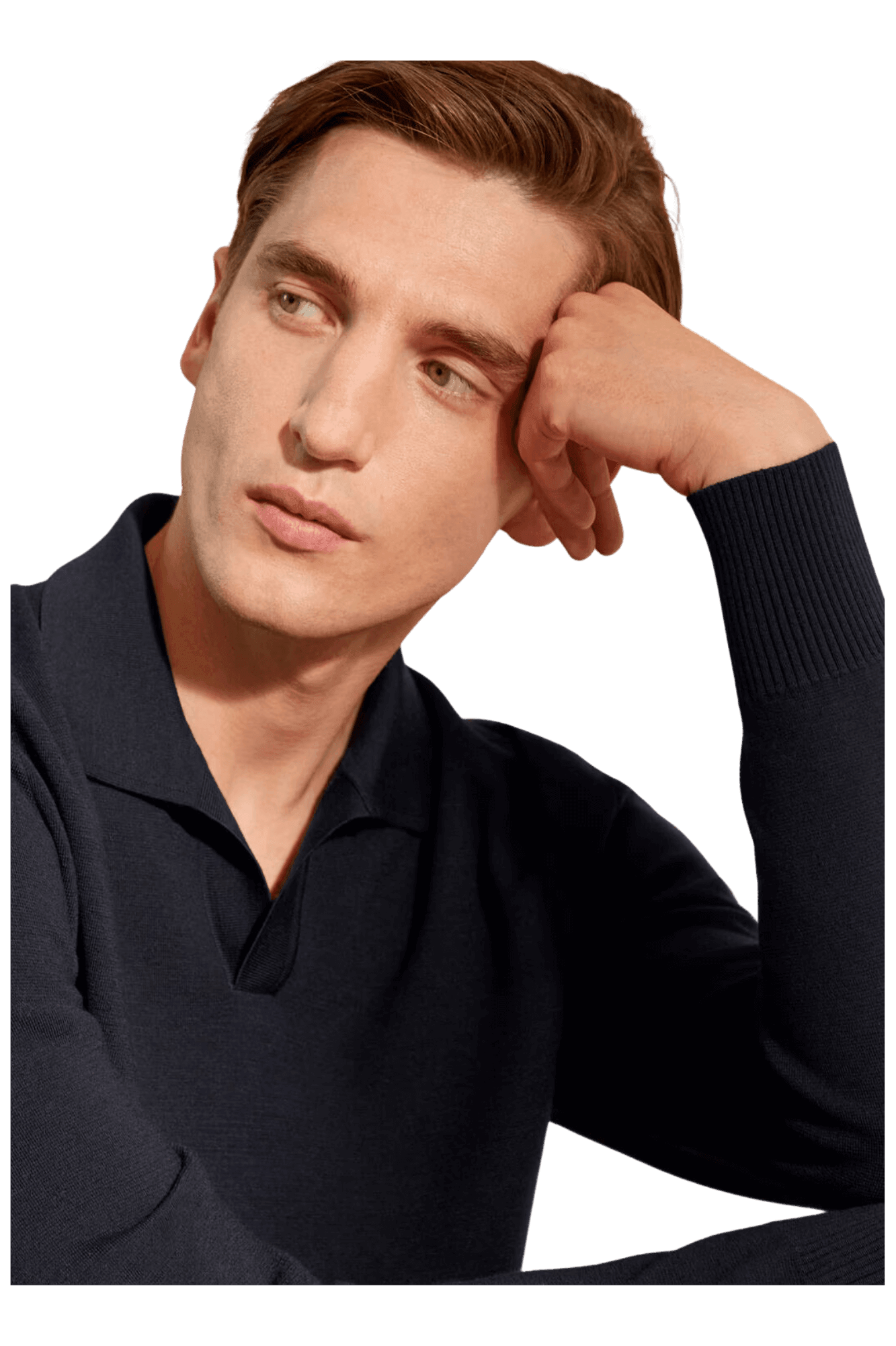 Loro Piana Men's Buttonless Polo-Shirt