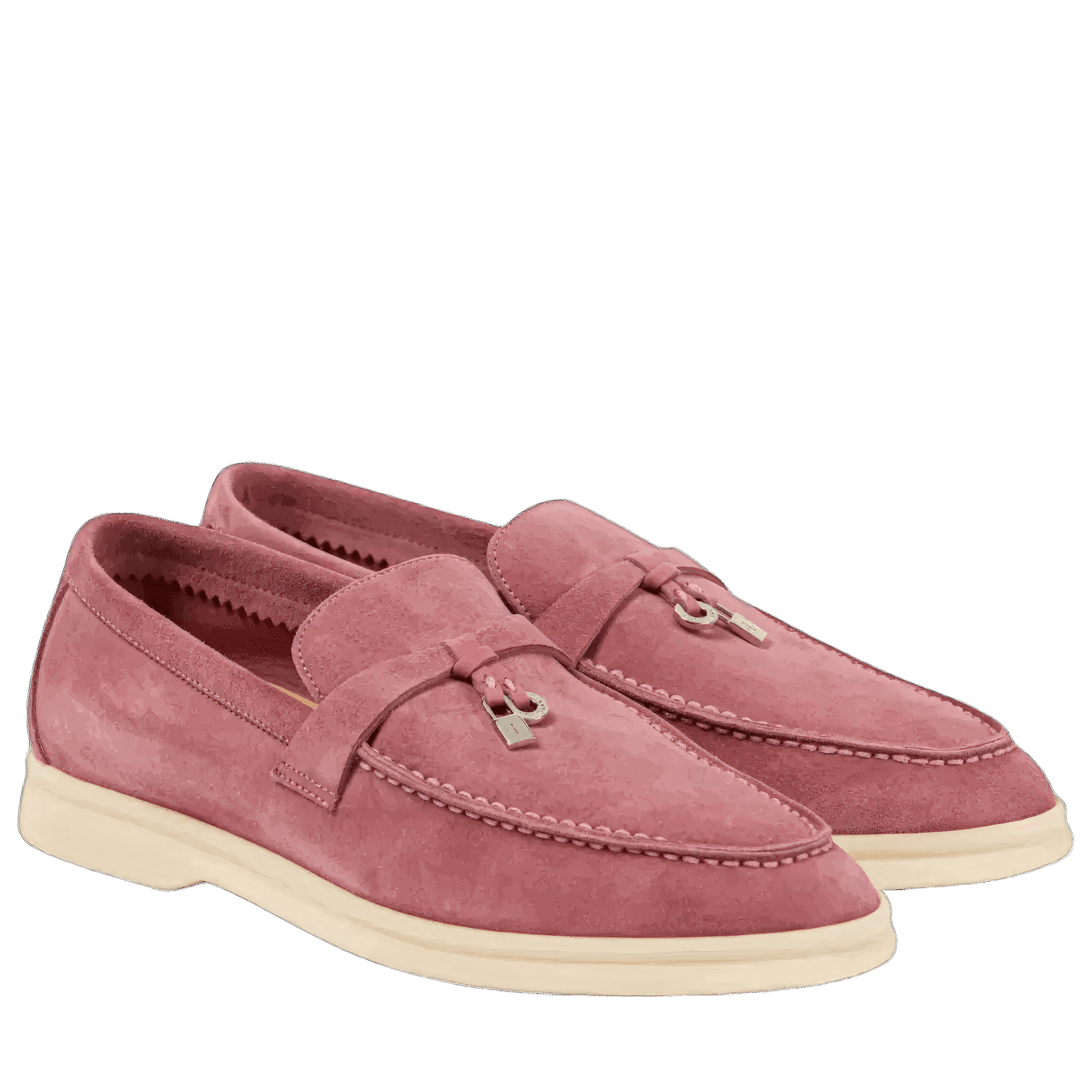 <tc>Loro Piana</tc> 女士夏季 Charms Walk 樂福鞋（絨面革）