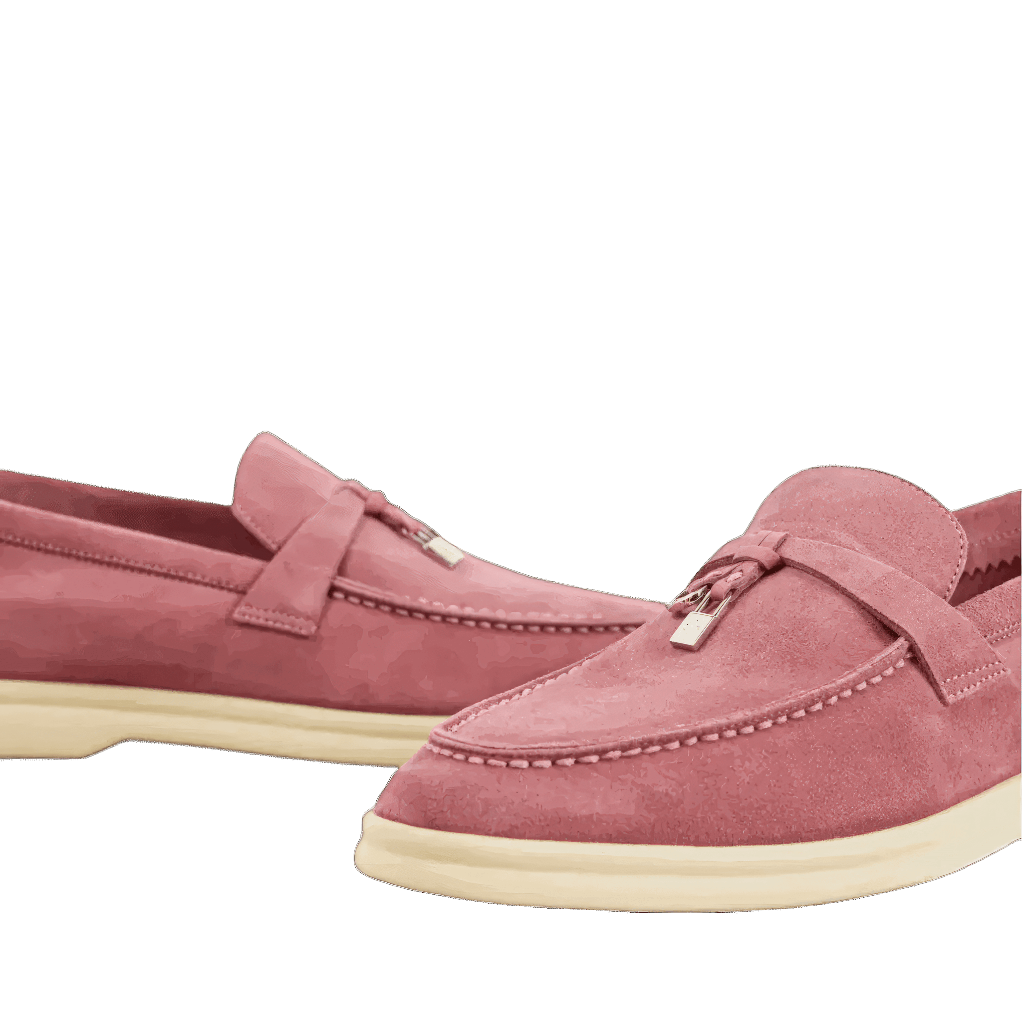<tc>Loro Piana</tc> 女士夏季 Charms Walk 樂福鞋（絨面革）