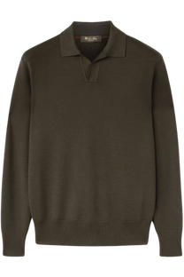 Loro Piana Men's Buttonless Polo-Shirt