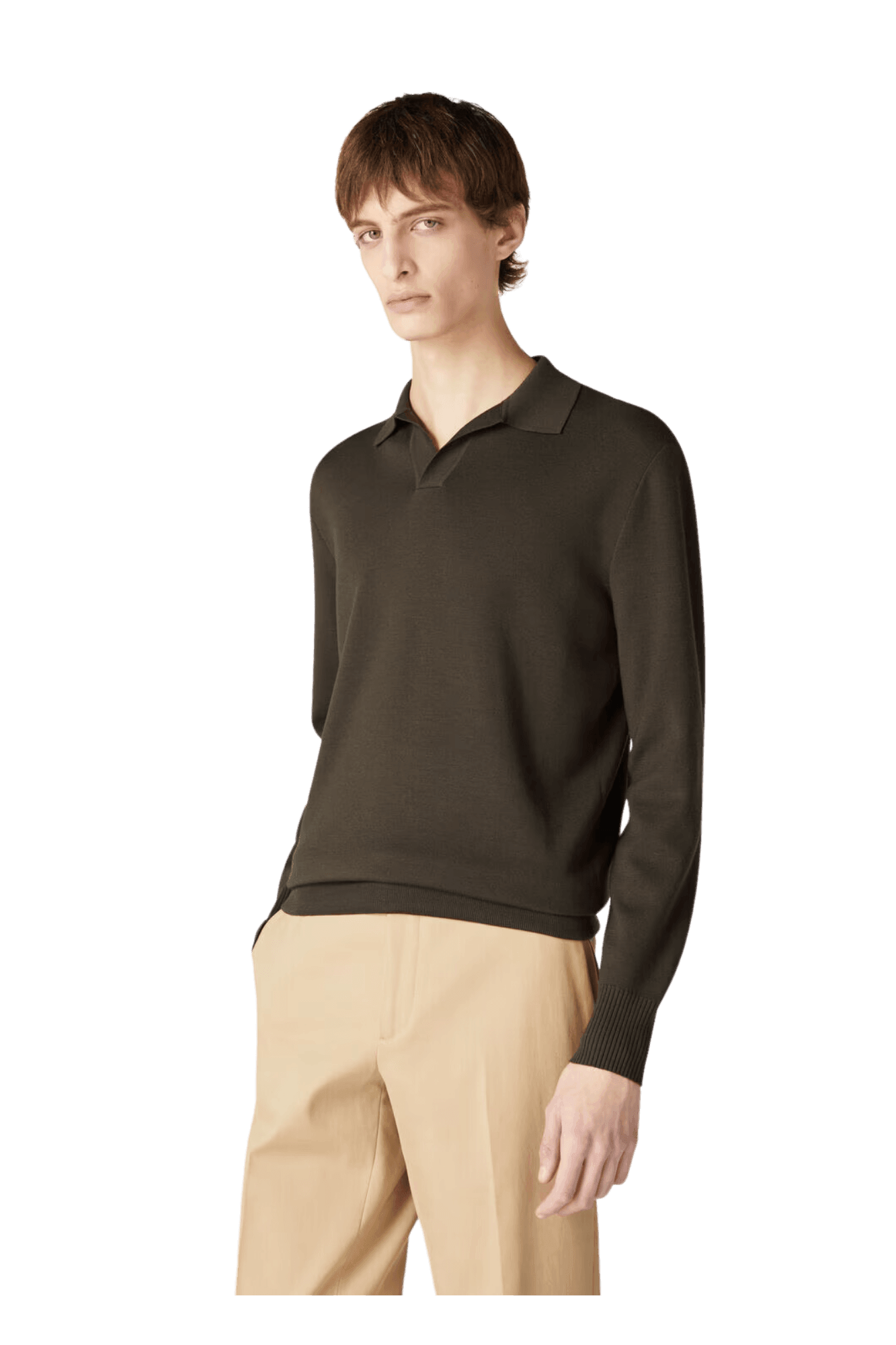 Loro Piana Men's Buttonless Polo-Shirt