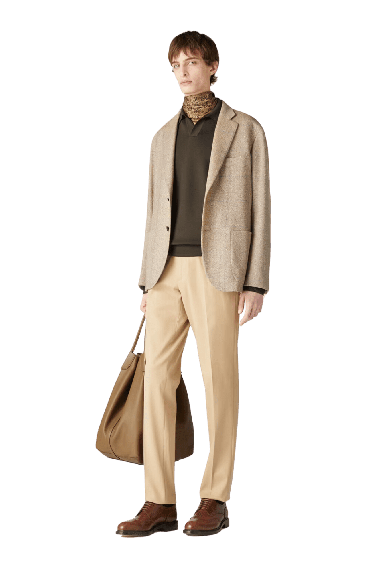 Loro Piana Men's Buttonless Polo-Shirt