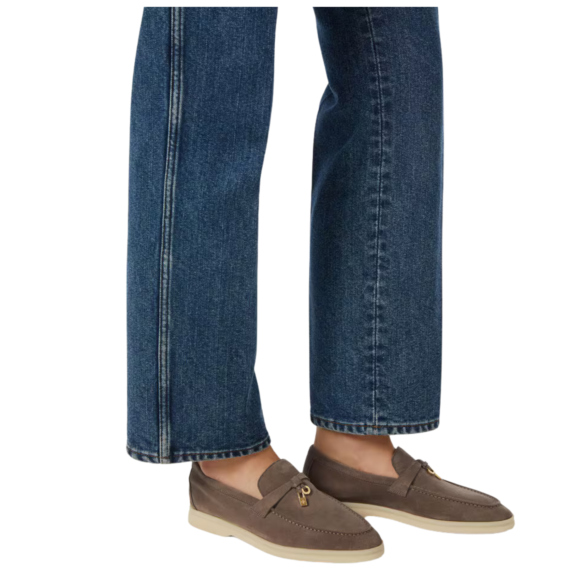 <tc>Loro Piana</tc> 女士夏季 Charms Walk 樂福鞋（絨面革）
