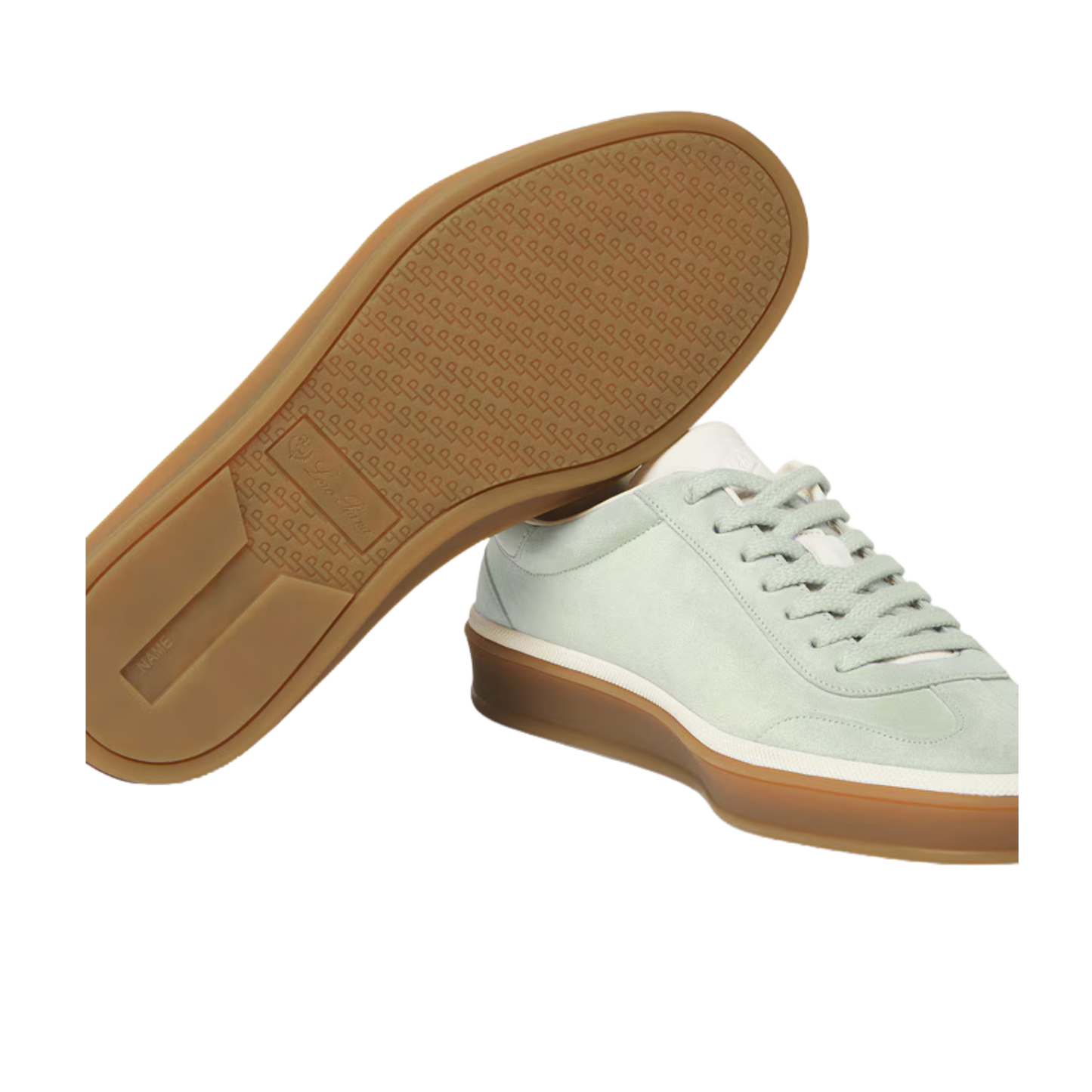 <tc>Loro Piana</tc> Zapatillas de tenis para mujer (gamuza con división en la pantorrilla)