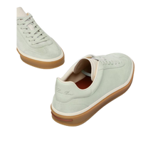 <tc>Loro Piana</tc> Zapatillas de tenis para mujer (gamuza con división en la pantorrilla)
