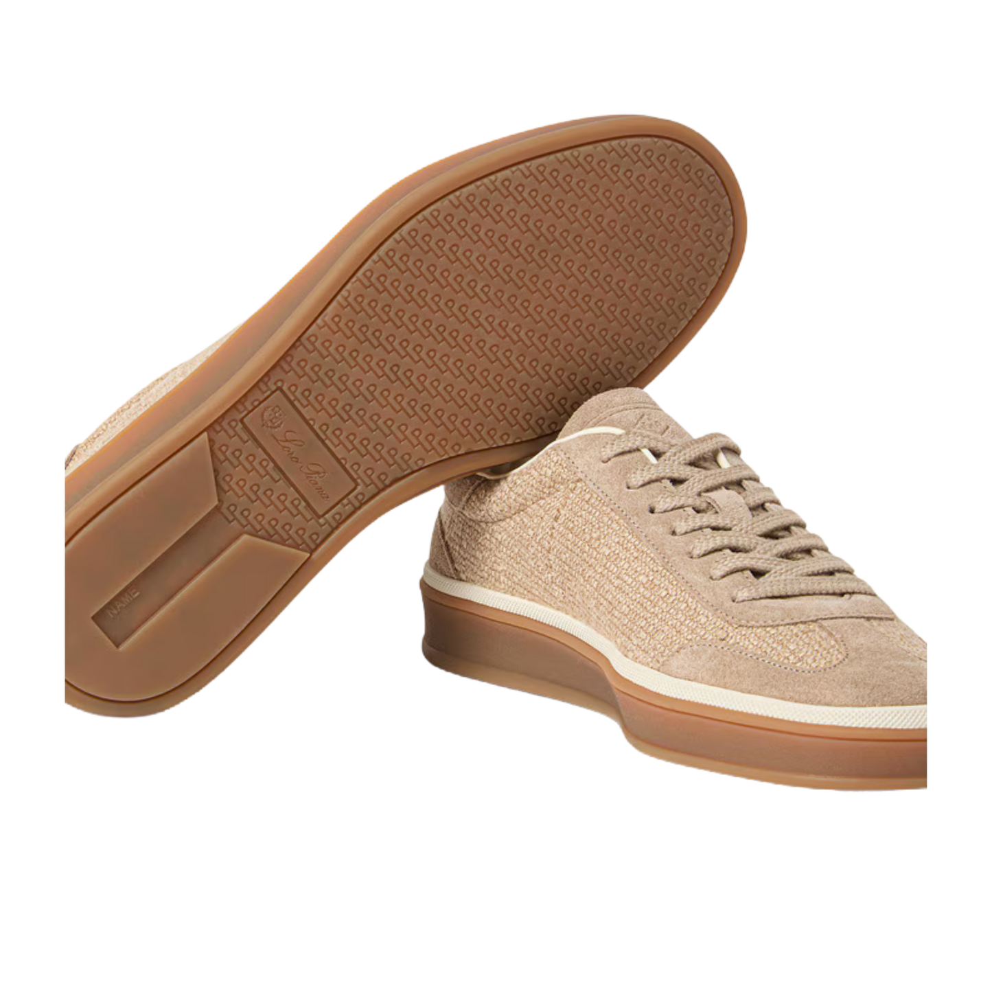 <tc>Loro Piana</tc> Zapatillas de tenis para mujer (gamuza con división en la pantorrilla)
