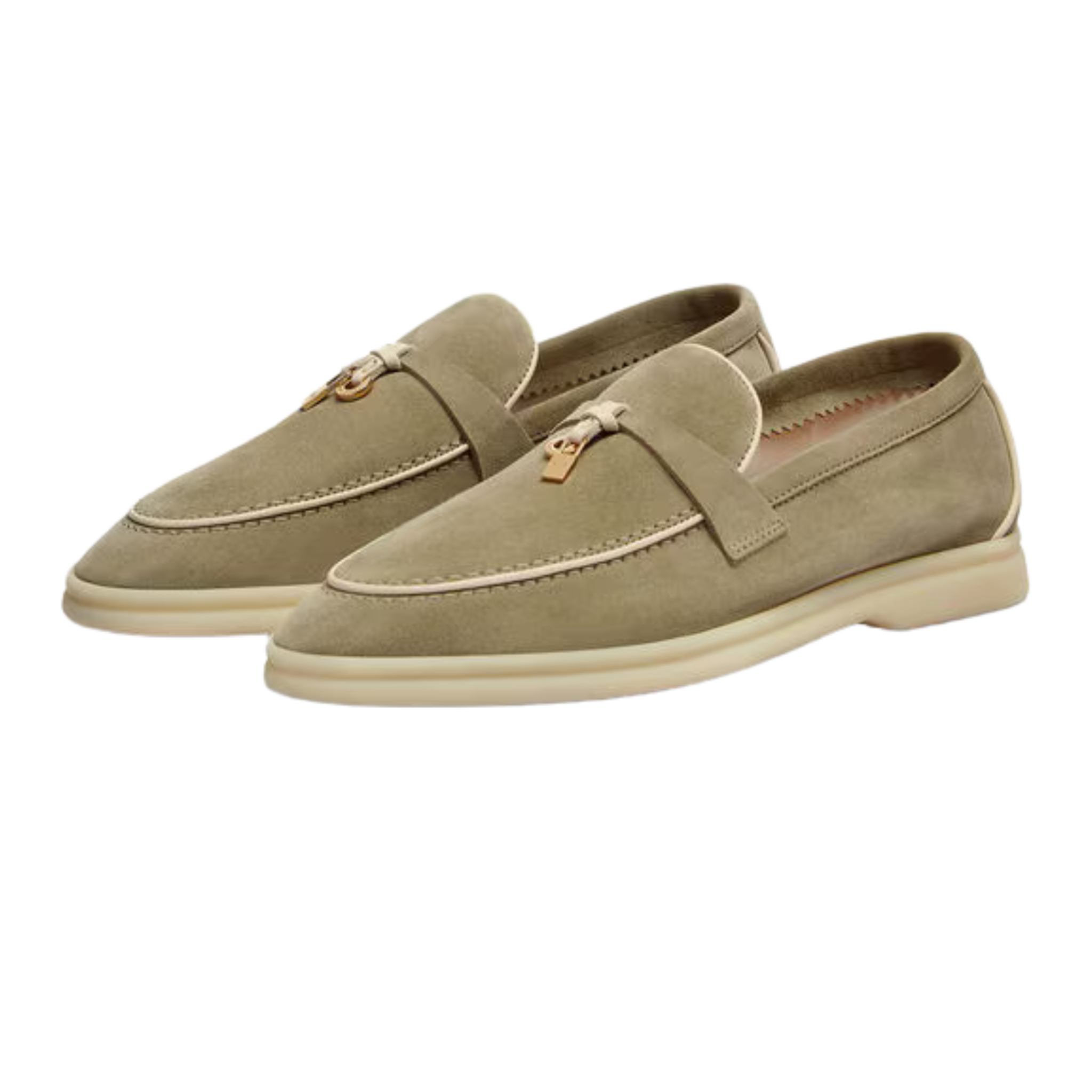 <tc>Loro Piana</tc> 女士夏季 Charms Walk 樂福鞋（絨面革）