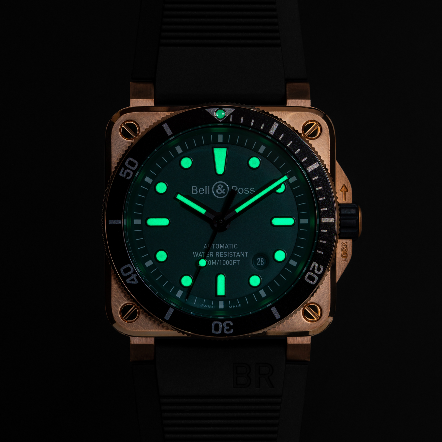 Bell & Ross BR-03 Diver Black & Green Bronze