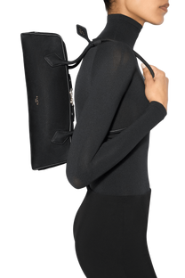 Alaia Le Teckel Medium Bag In Nubuk Calfskin