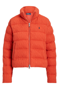 Ralph Lauren Women's Cable-Quilted Wool-Cashmere Jacket