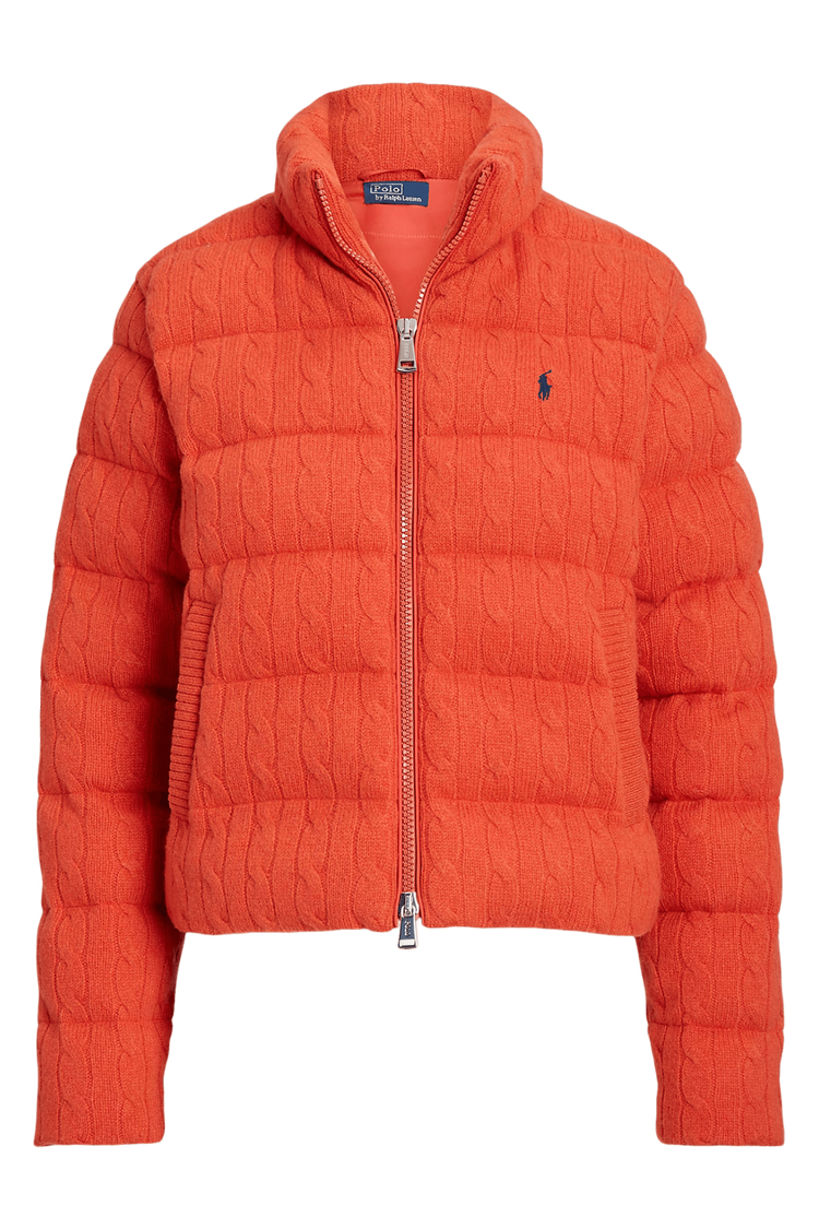 Ralph Lauren Women's Cable-Quilted Wool-Cashmere Jacket