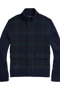 Ralph Lauren Cárdigan de lana a cuadros escoceses The Polo para hombre