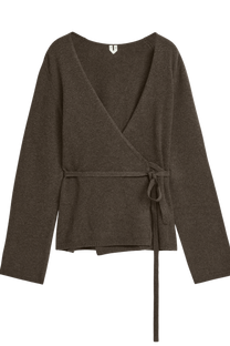 Arket Women's Cashmere-Wool Wrap Cardigan
