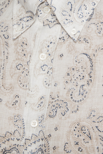 Brunello Cucinelli Men's Paisley Basic Fit Shirt with button-down collar