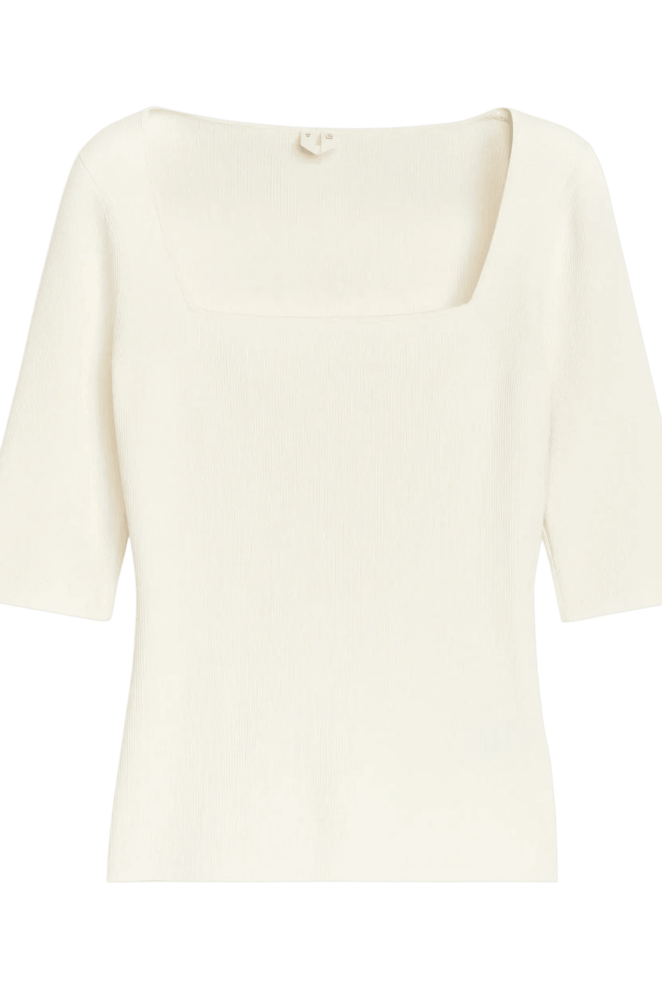 Arket Women's Square-Neck Rib Top