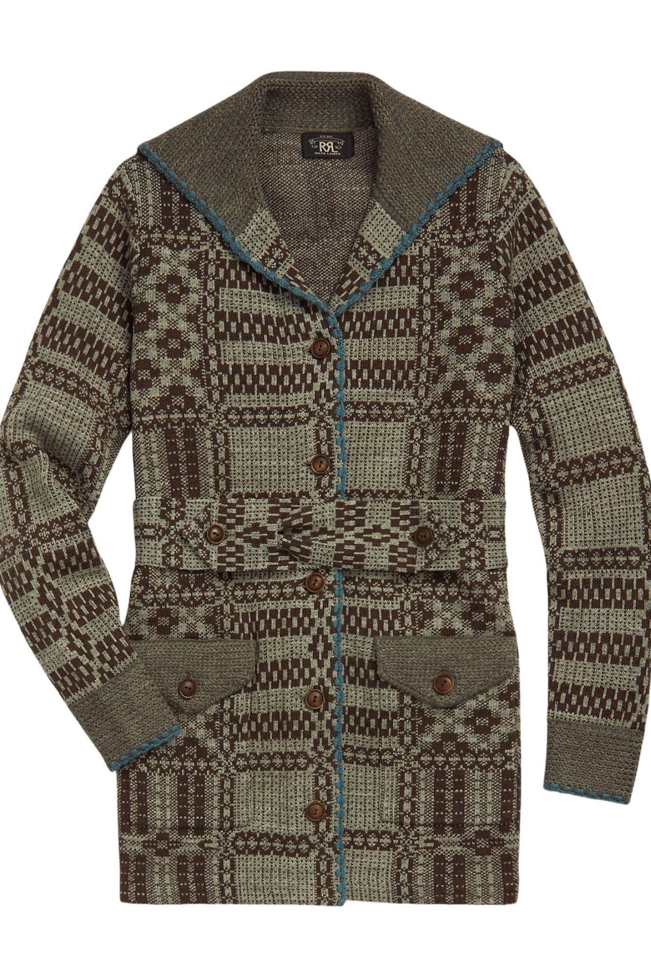 Ralph Lauren Women's Belted Jacquard Cardigan