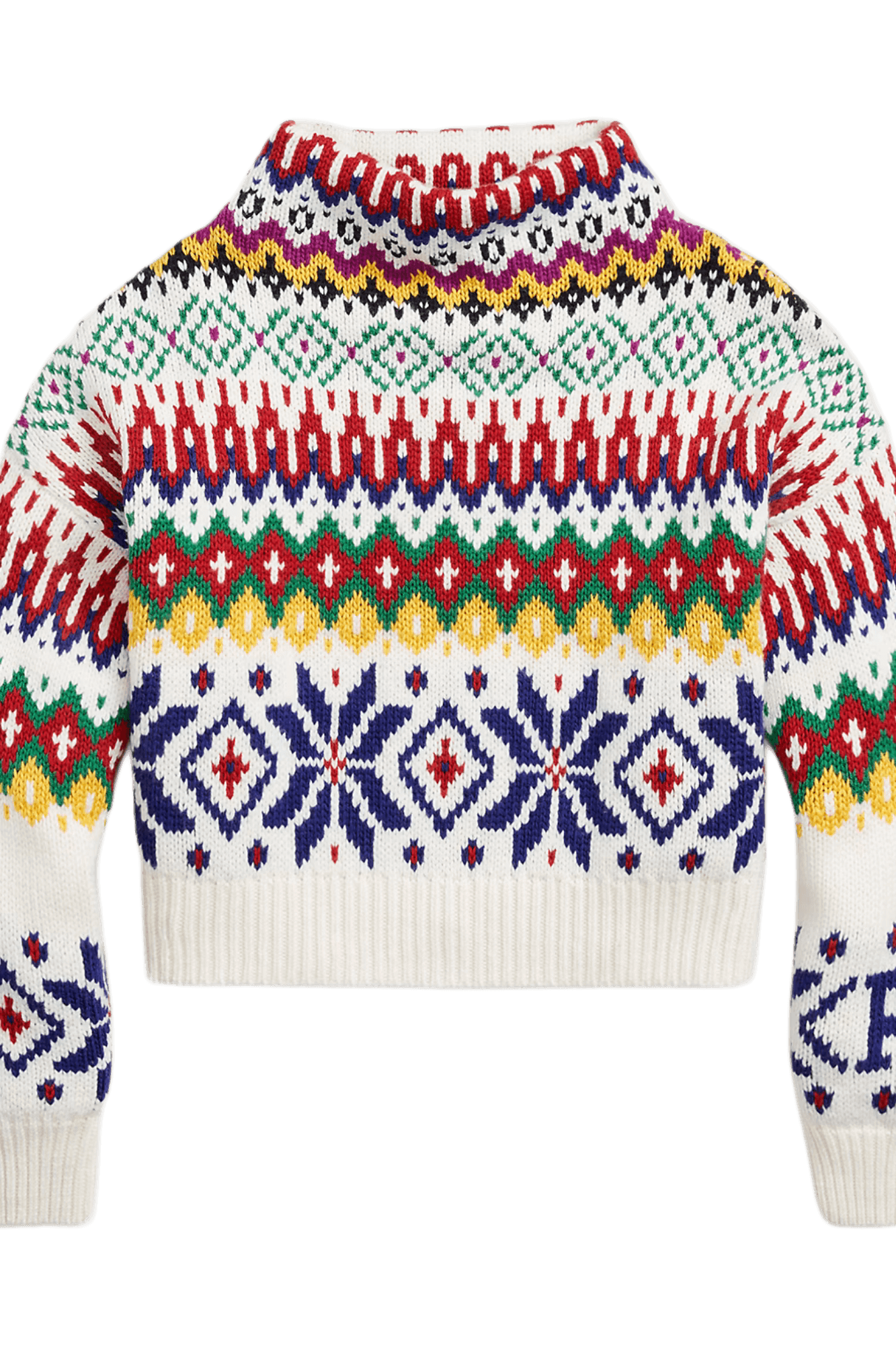 Ralph Lauren Women's Logo Mockneck Wool-Blend Sweater