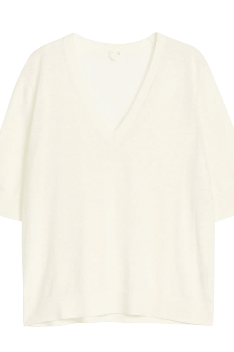 Arket Pull col V en laine mérinos pour femme