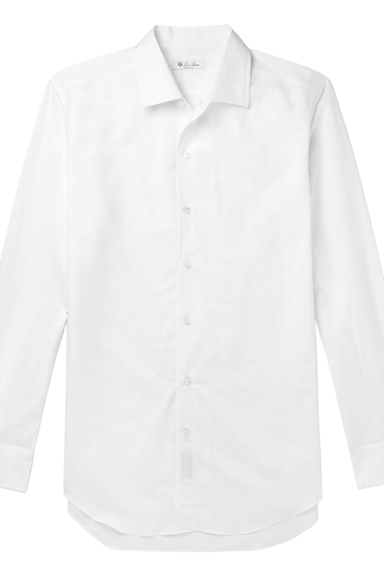 <tc>Loro Piana</tc> 男士亚麻棉混纺衬衫
