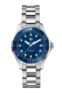 TAG Heuer Aquaracer Quartz 35mm Women's Watch Blue Mother Of Pearl