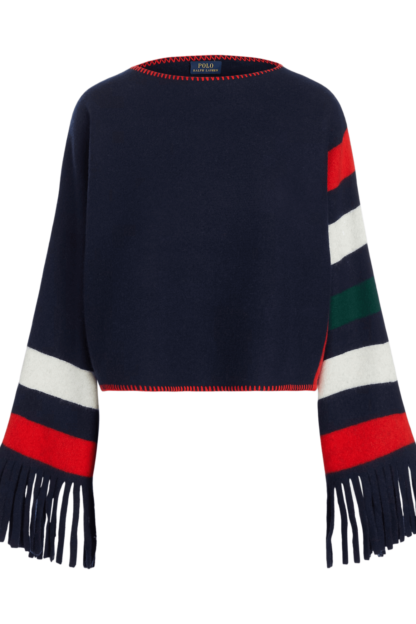 Ralph Lauren Women's Fringe-Trim Wool Sweater
