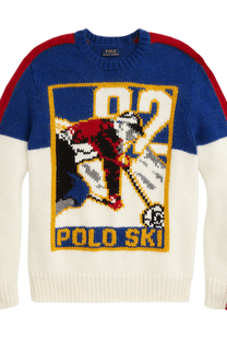 <tc>Ralph Lauren</tc> เสื้อสเวตเตอร์โปโลสกีผสมขนสัตว์สำหรับผู้ชาย