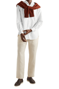 Loro Piana Men's Linen and Cotton-Blend Shirt