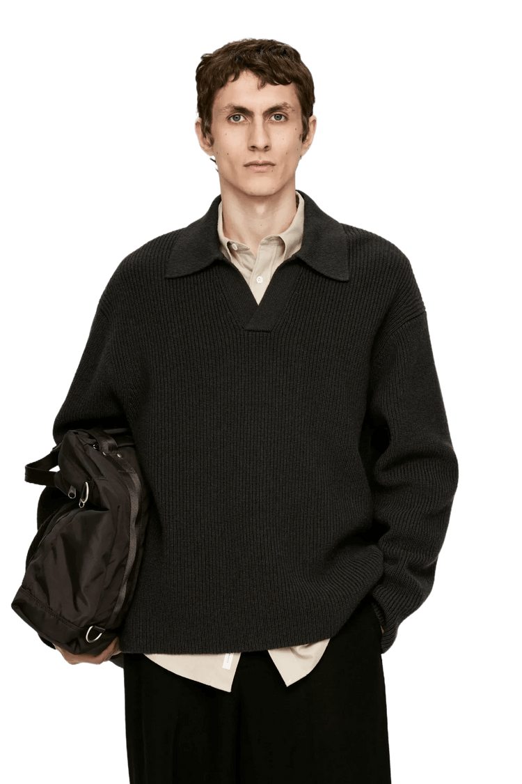 Arket Men's Knitted Polo Jumper