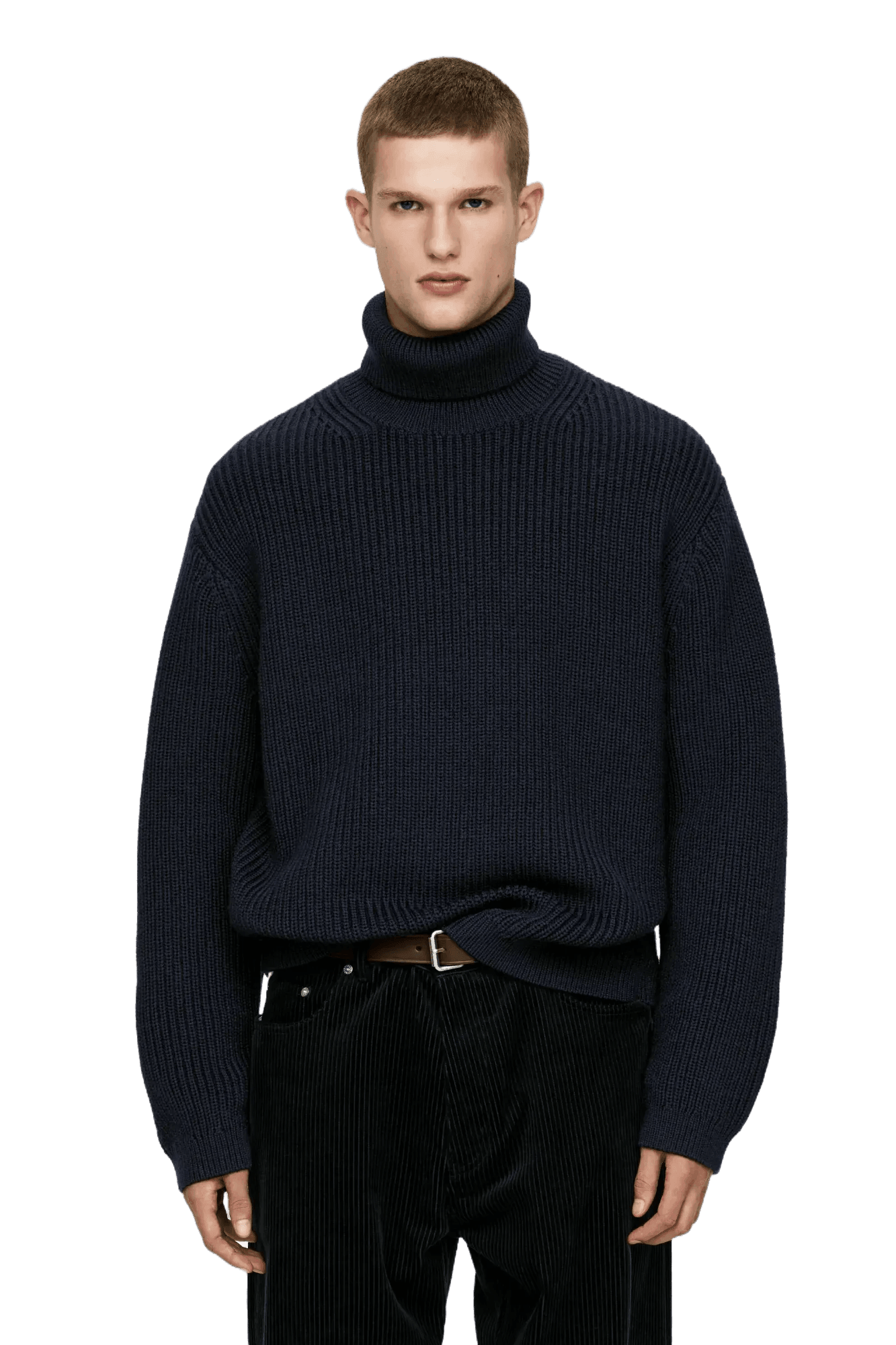 Arket Pull col roulé en laine épaisse pour homme