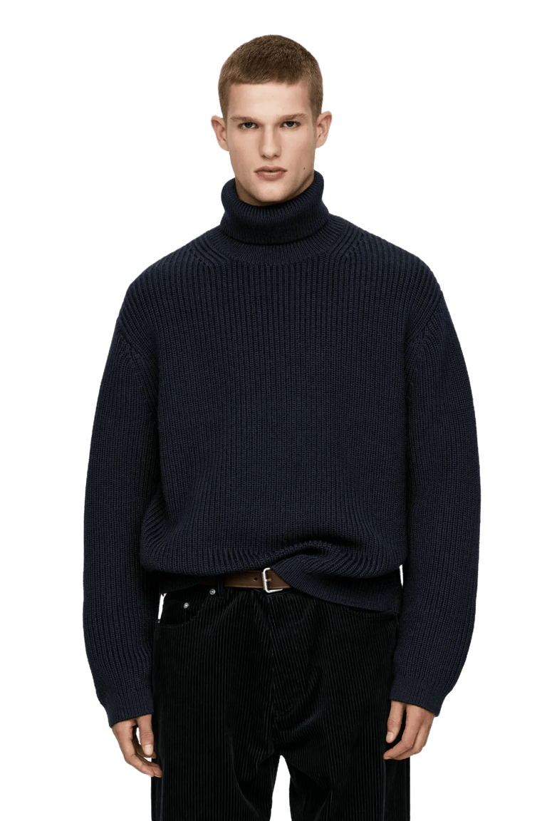 Arket Pull col roulé en laine épaisse pour homme