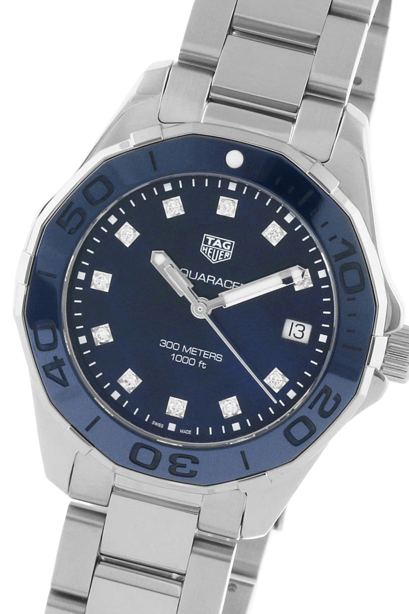 TAG Heuer Aquaracer Quartz 35mm Women's Watch Blue Mother Of Pearl