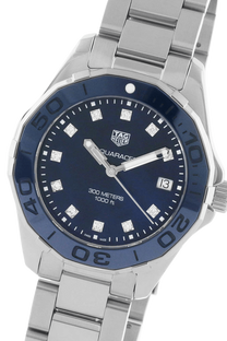 TAG Heuer Aquaracer Quartz 35mm Women's Watch Blue Mother Of Pearl