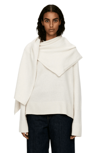 Arket Pull écharpe en laine pour femme