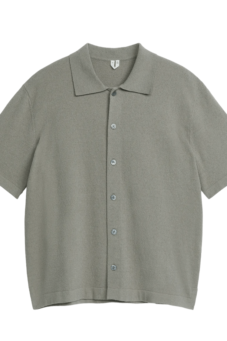 Arket Men's Short-Sleeve Knit Shirt