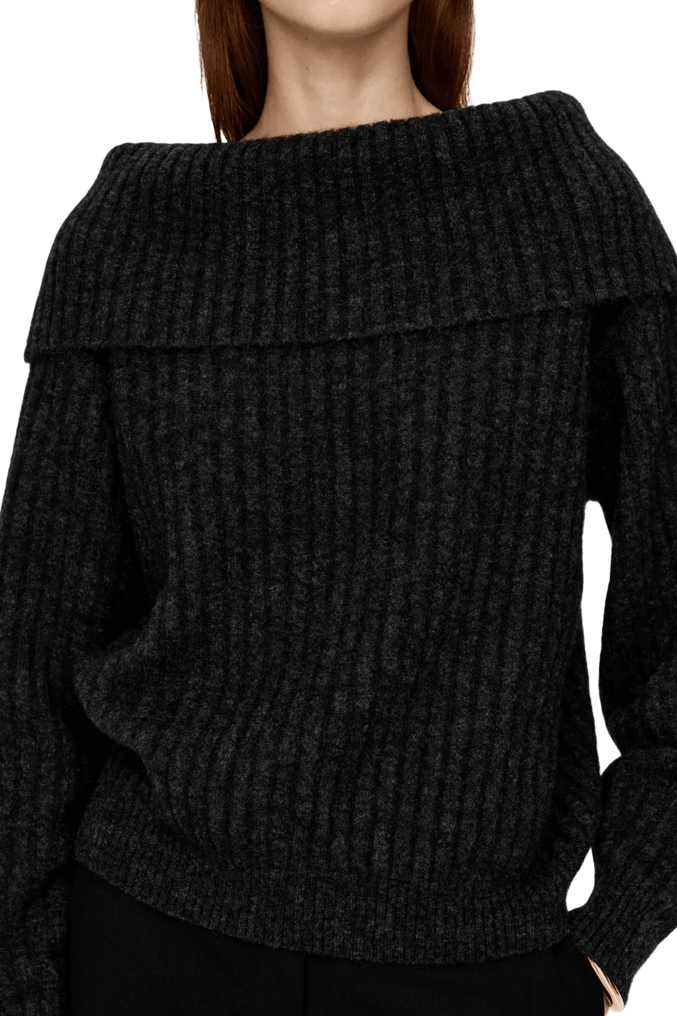 Arket Women's Off-Shoulder Rib Jumper