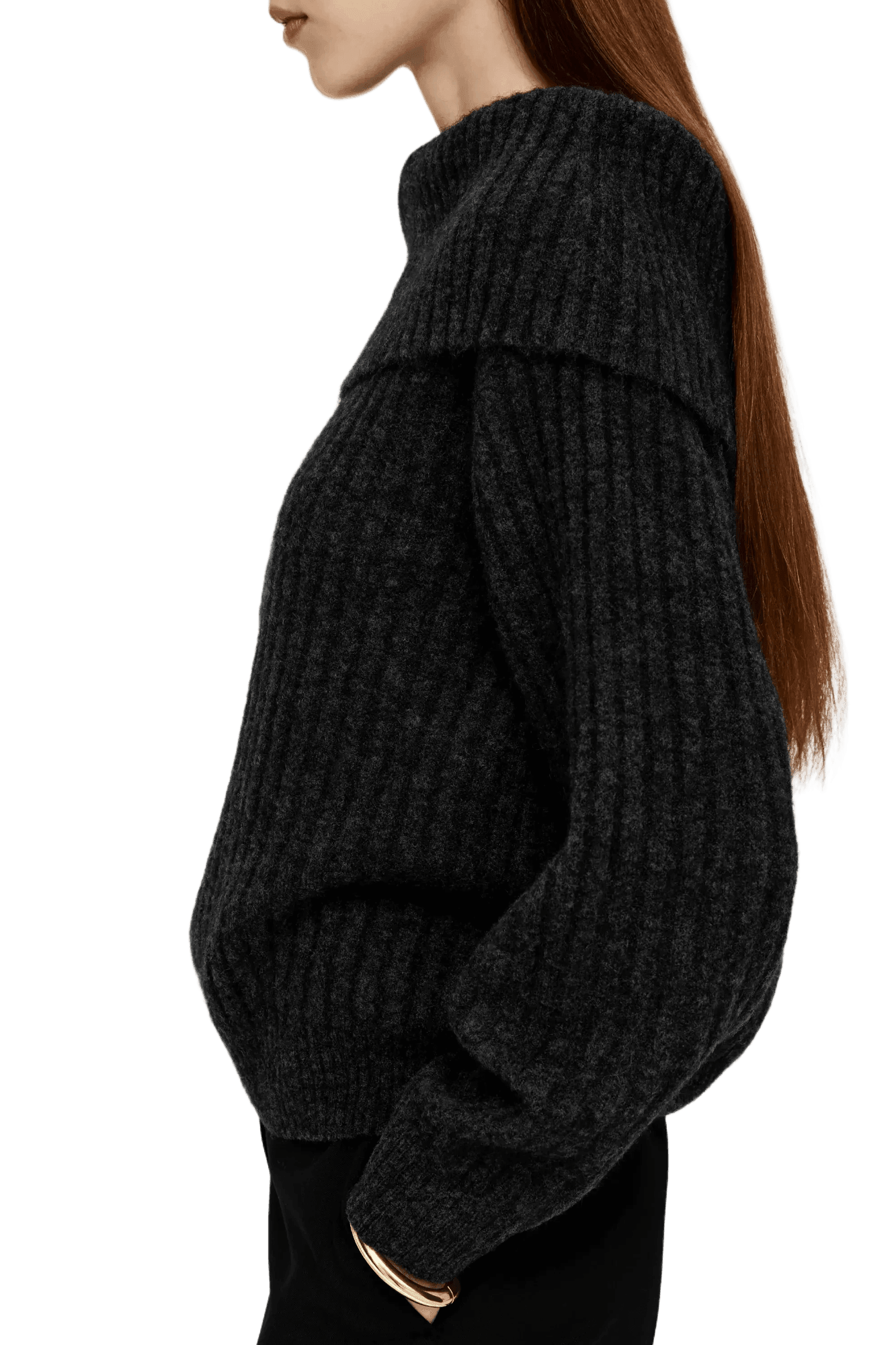 Arket Women's Off-Shoulder Rib Jumper