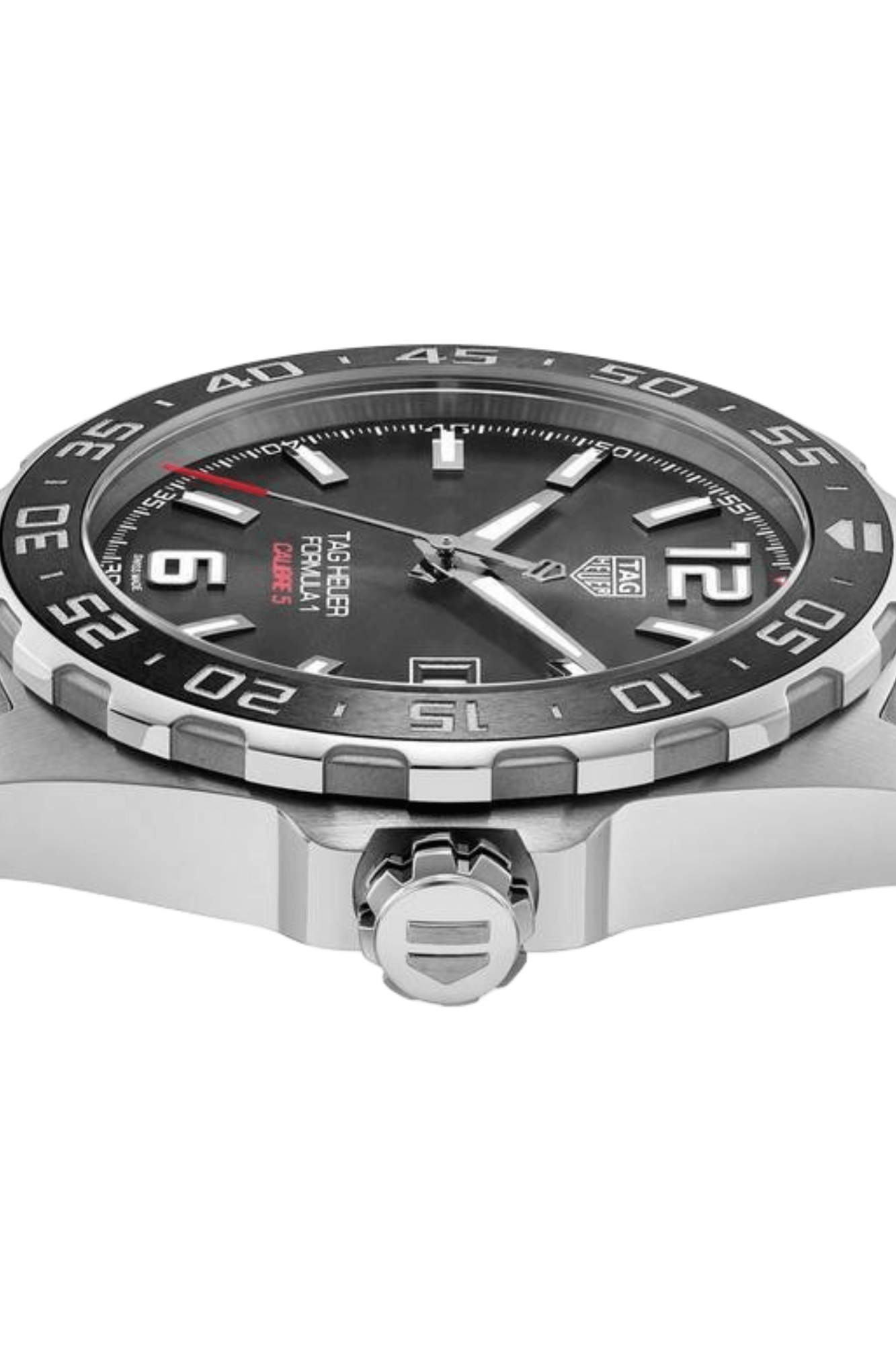 TAG Heuer Formula 1 Calibre 5 Automatic Men's Grey Steel Chronograph 43mm Watch